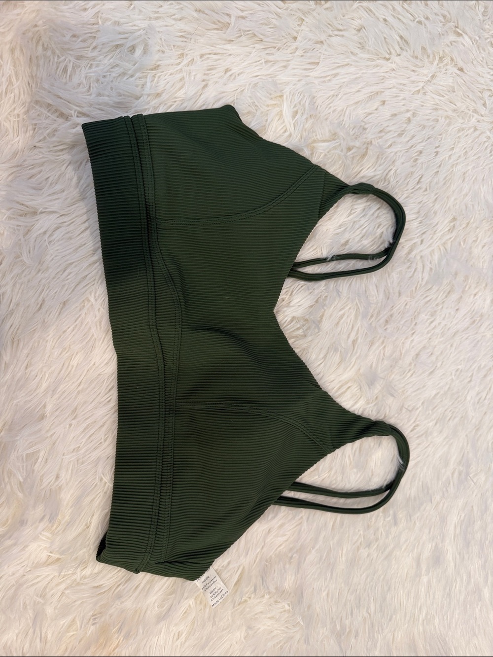 Constantly Varied Gear Forest Green Ribbed Sports Bralette